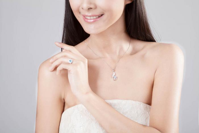 Colier Lovely Topaz Natural 1 carat Argint 925 Borealy [2]