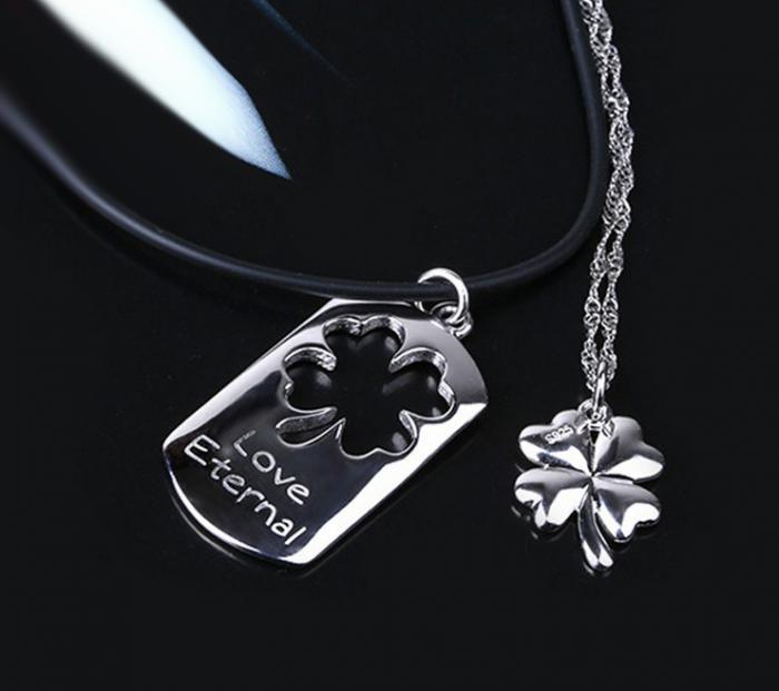 Coliere Love Eternal Clover Charms For Lovers Argint 925 Borealy [2]