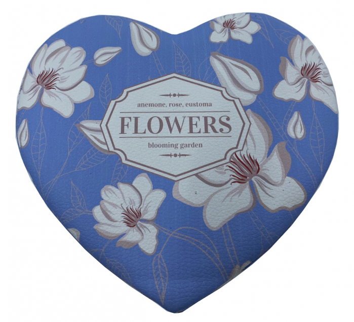 Cutie bijuterii inimioara Blue Flowers [3]