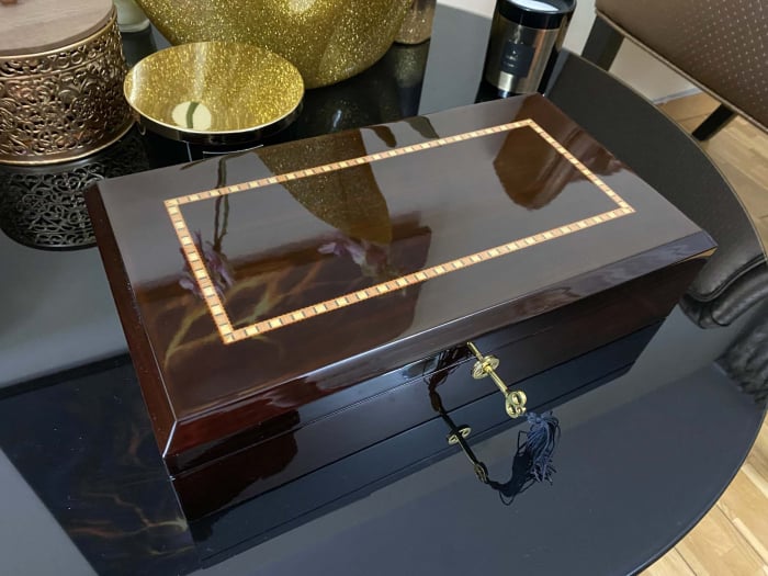 Cutie 12 ceasuri Luxury Golden Wood [4]