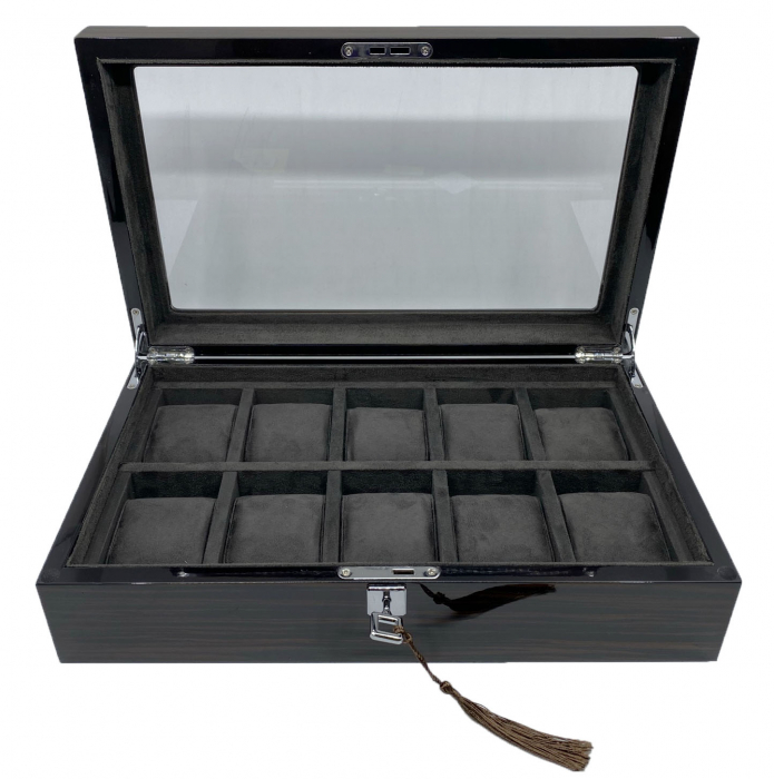 Cutie 10 ceasuri Luxury Brown Wood [3]