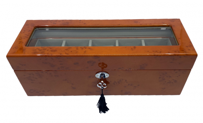 Cutie 6 Ceasuri si Butoni Luxury Wood - disponibila doar pe culoarea neagra [2]