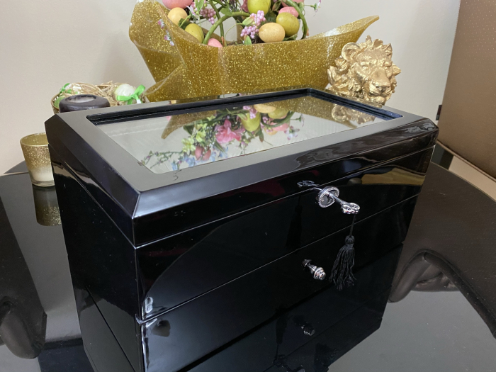 Cutie 16 Ceasuri si Butoni Lux Black Wood [7]