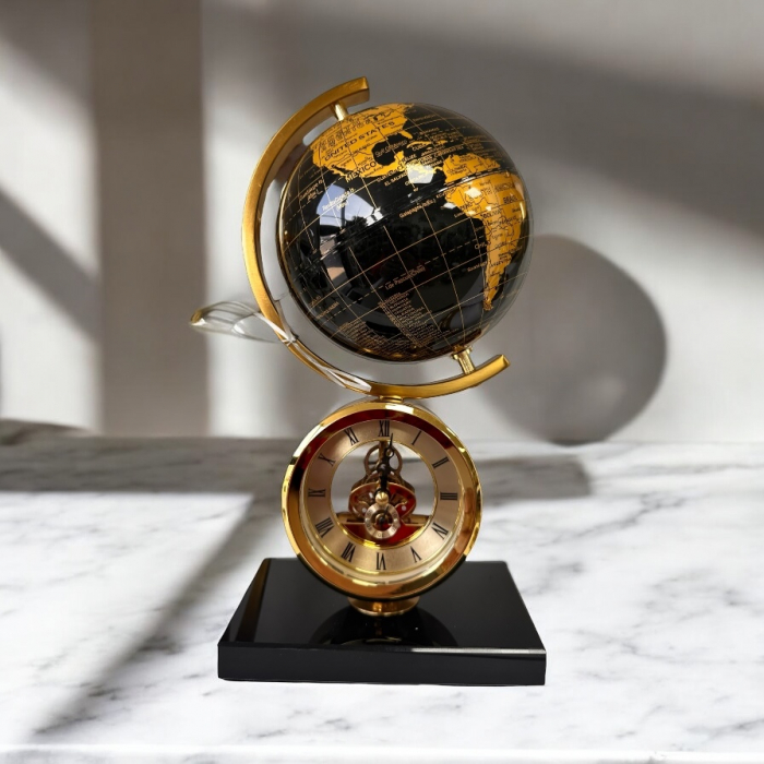 Ceas World Black - Gold Marble Luxury [2]