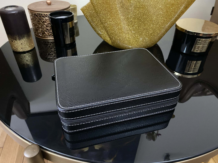 Cutie 8 ceasuri Black Leather - Travel Style [2]