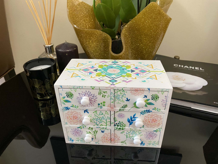 Cutie Bijuterii din Lemn cu 6 Sertare [4]