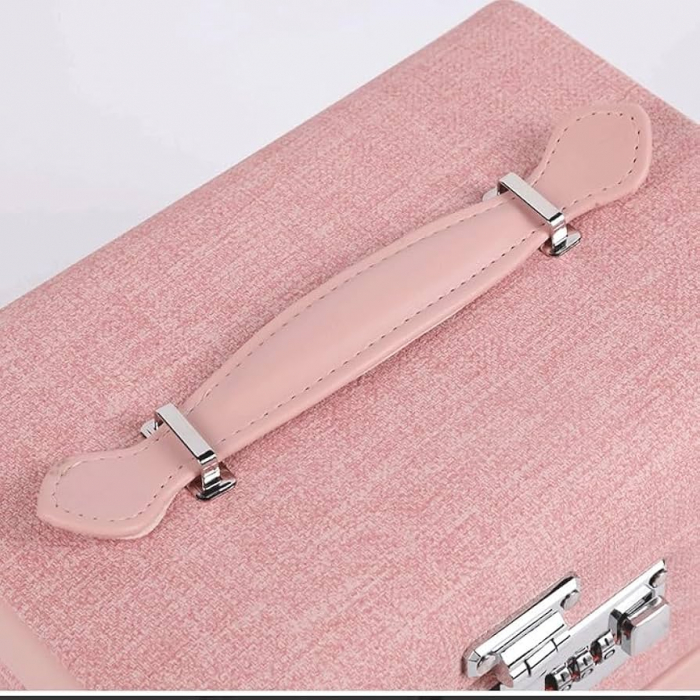 Cutie de Bijuterii cu Cifru – Design Elegant și Compartimentare Dublă [5]