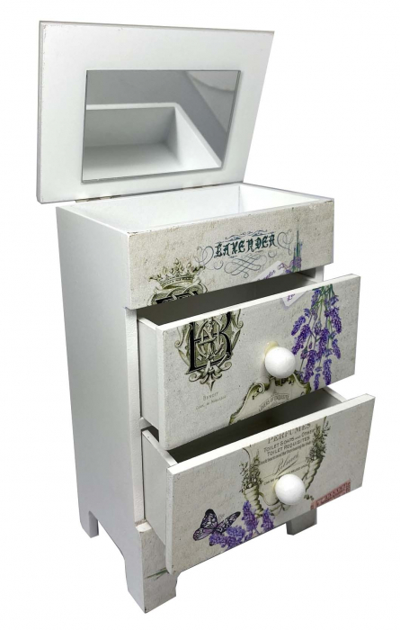 Cutie Bijuterii Lemn Lavender [3]