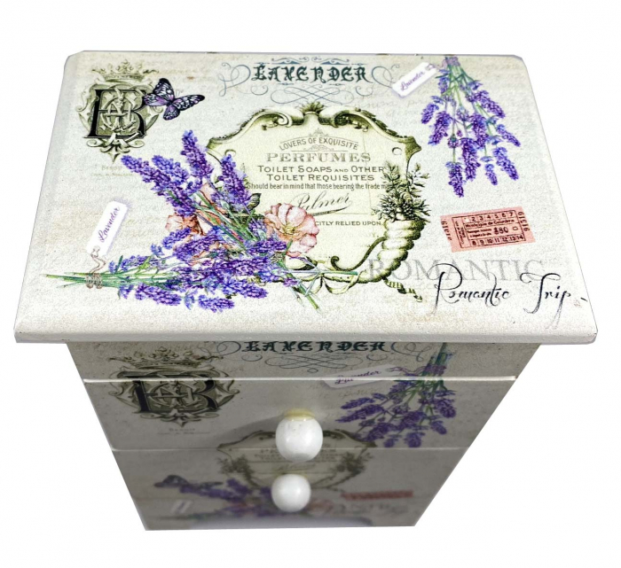 Cutie Bijuterii Lemn Lavender [6]