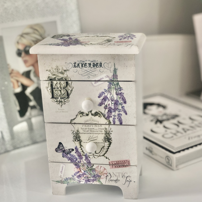 Cutie Bijuterii Lemn Lavender [2]