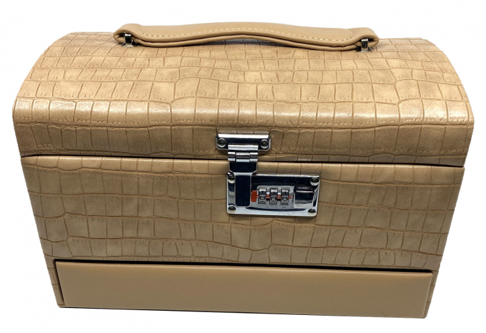 Cutie bijuterii Luxury Beige Croco by Borealy [2]
