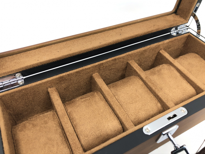 Cutie 5 ceasuri lemn Luxury Brown [6]