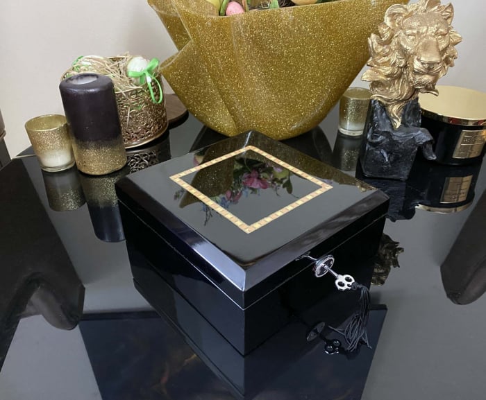 Cutie 6 ceasuri Luxury Wooden Black [6]