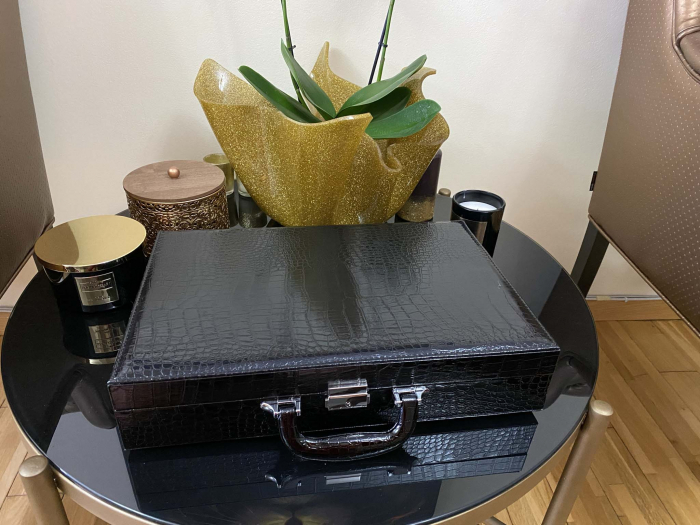 Cutie de 24 ceasuri Luxury Black Croco [6]