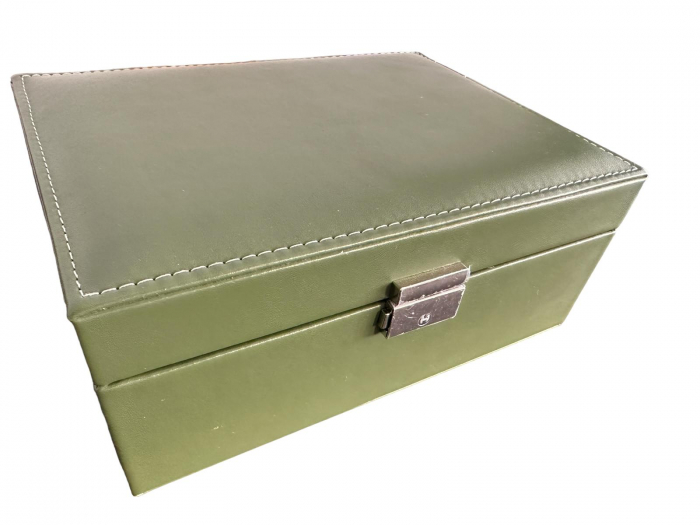 Cutie de bijuterii din piele Green Style, 23 x 17 x 10 cm [2]