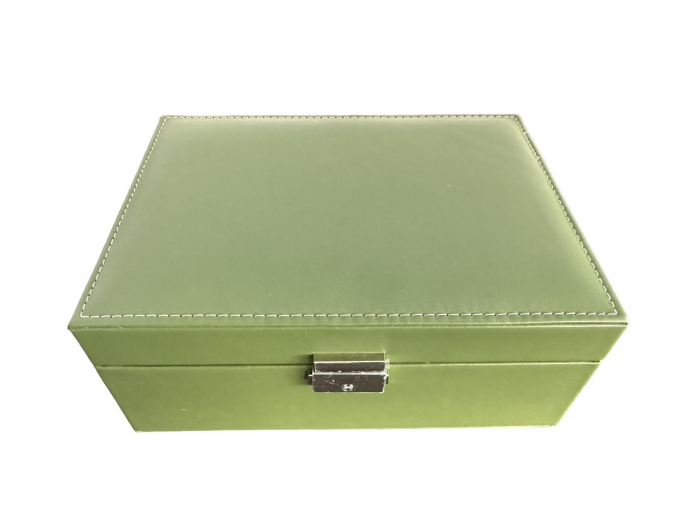 Cutie de bijuterii din piele Green Style, 23 x 17 x 10 cm [5]