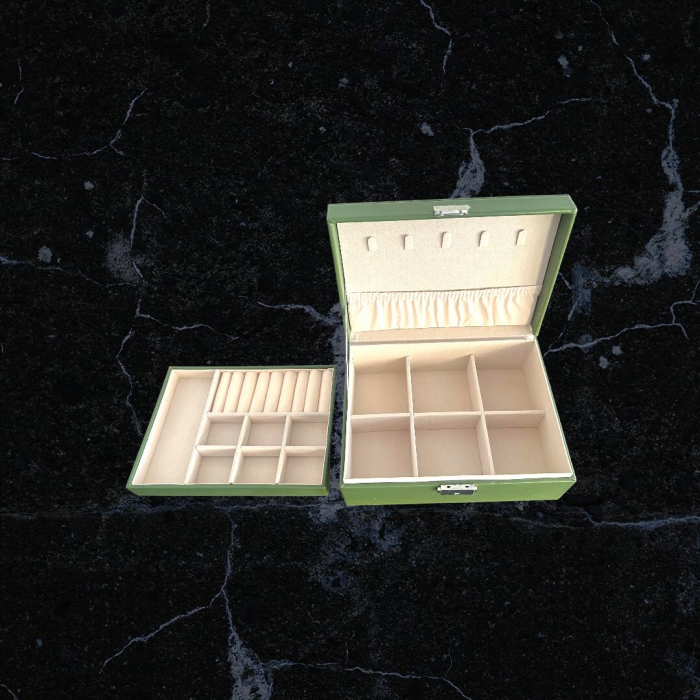 Cutie de bijuterii din piele Green Style, 23 x 17 x 10 cm [4]