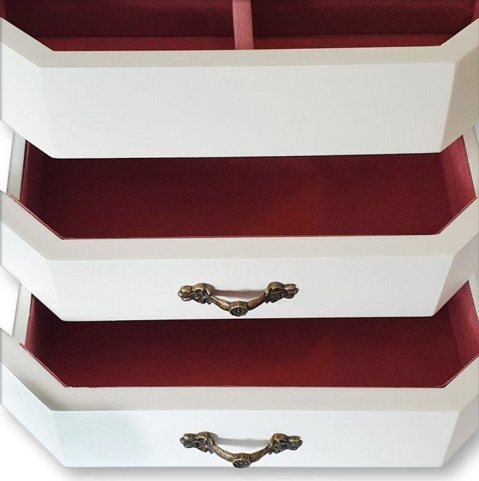 Cutie de Bijuterii White Wood Luxury [4]