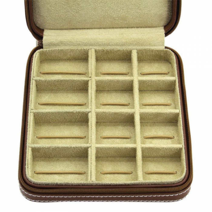 Cutie de butoni de lux din piele naturală Cordoba Friedrich - Made in Germany [3]