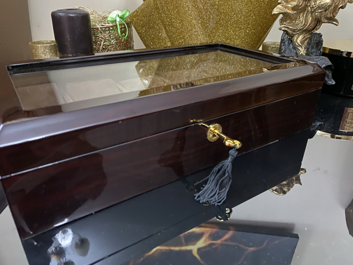 Cutie 10 ceasuri  Luxury Brown din lemn [4]