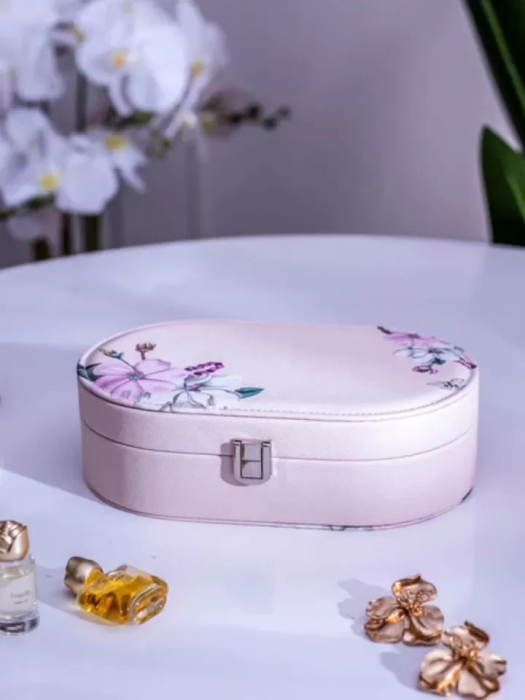 Cutie Bijuterii Ovală cu Design Floral [6]