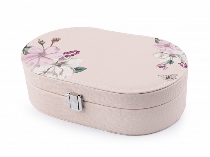 Cutie Bijuterii Ovală cu Design Floral [5]