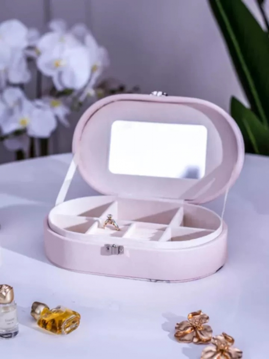 Cutie Bijuterii Ovală cu Design Floral [2]