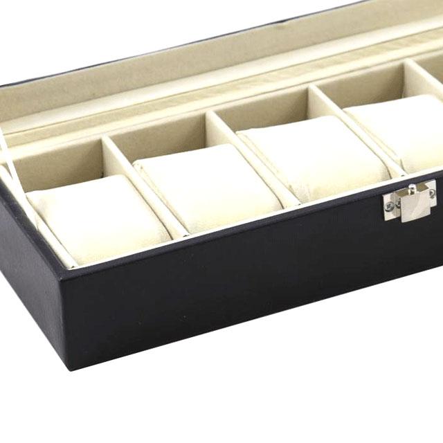 Cutie 6 ceasuri piele capac transparent - personalizabil [7]