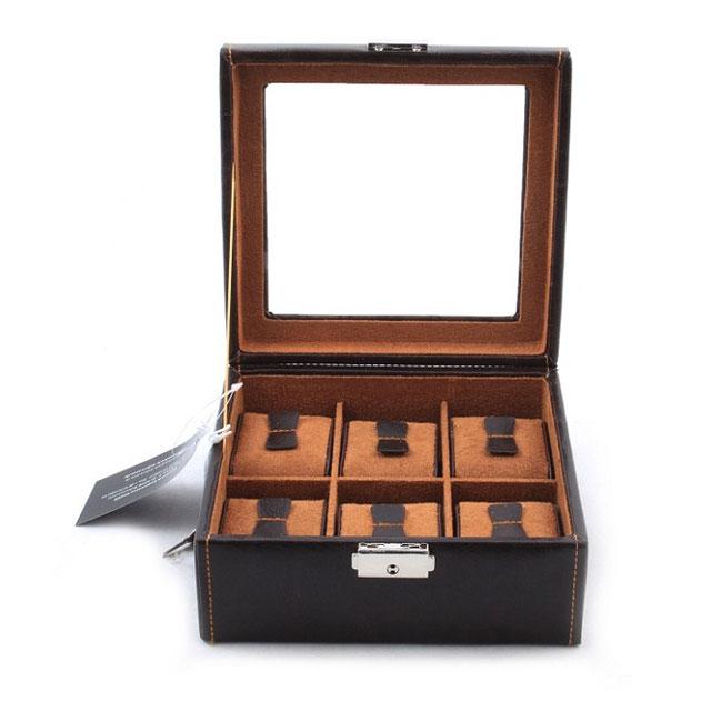 Set Cutie 6 ceasuri Brown Topas by Friedrich si Note Pad Burgundy Hugo Boss - personalizabil [2]