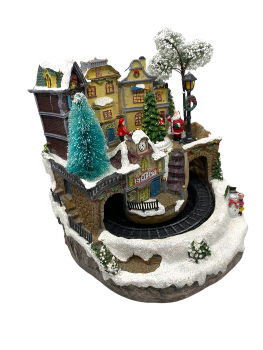 Decoratiune Cadou Craciun - Station Santa Claus [3]