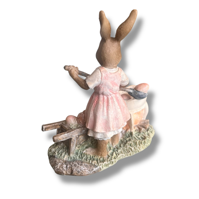 Decoratiune Paste Iepuras Bucatar cu Oua – Decor Pascale Rustic Cadou Paste 2026 [4]