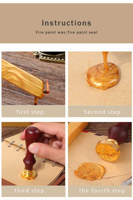 Caligrafie Deluxe Set Vintage Feather si Agenda Desk [4]