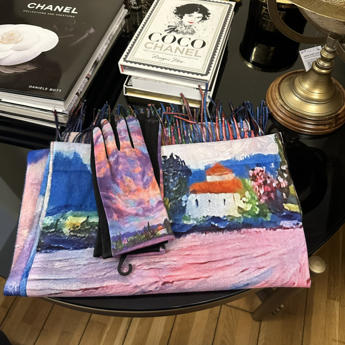 The Lady in Gold Esarfa Matase  - Gustav Klimt [3]