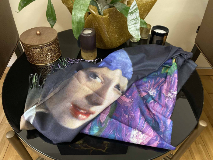 Esarfa Casmir  -  Fată cu cercel de perlă - Vermeer [4]