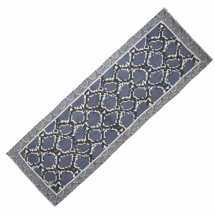 Eșarfă UNGARO din lână Python Blue [4]