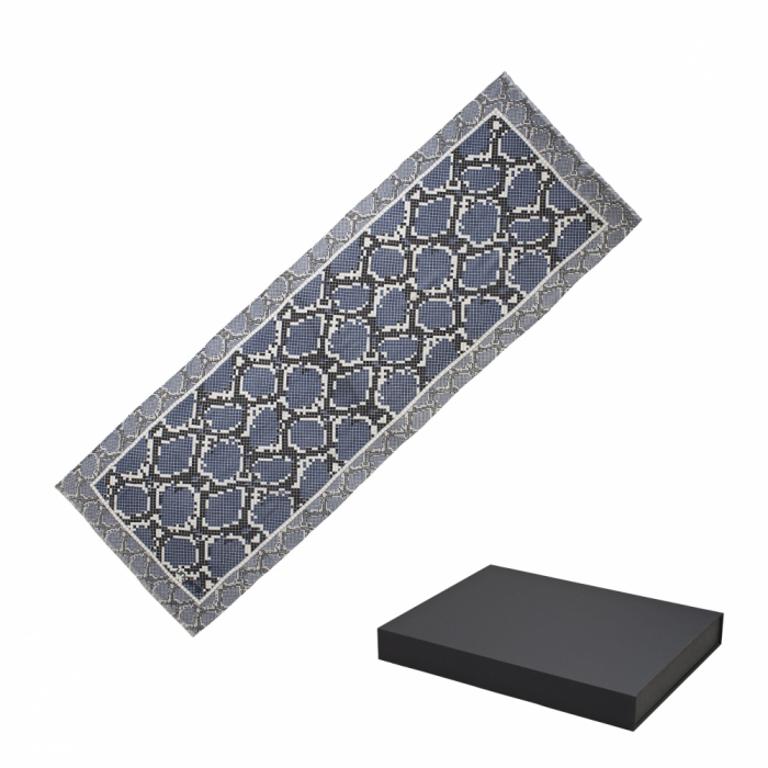 Eșarfă UNGARO din lână Python Blue [2]