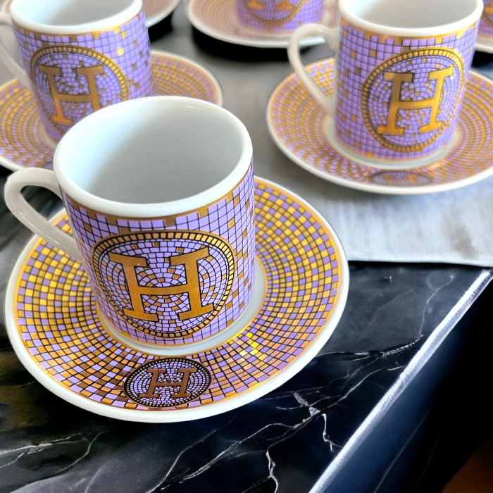 Espresso 6 Persoane Gold Purple Luxury [6]