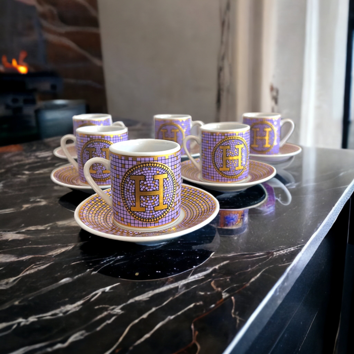 Espresso 6 Persoane Gold Purple Luxury [5]