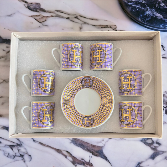 Espresso 6 Persoane Gold Purple Luxury [8]