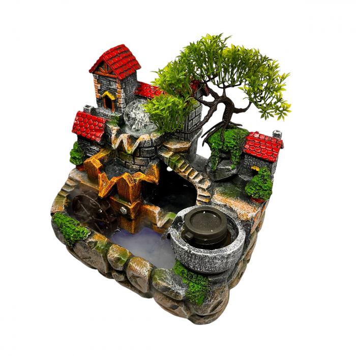Fantana Feng Shui cu Apa Curgatoare si Bonsai [2]