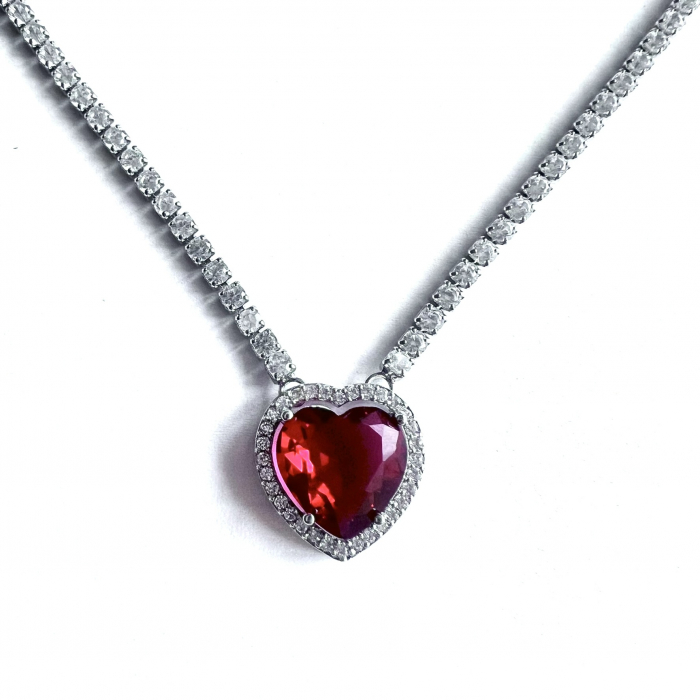 Colier Borealy Ruby Heart of the Love [2]