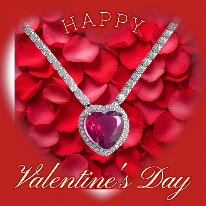 Colier Borealy Ruby Heart of the Love [4]