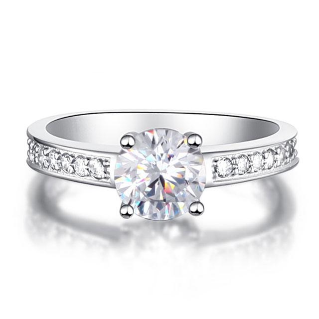 Inel Borealy Argint 925 Simulated Diamond Zirconiu Solitaire Marimea 6 [6]