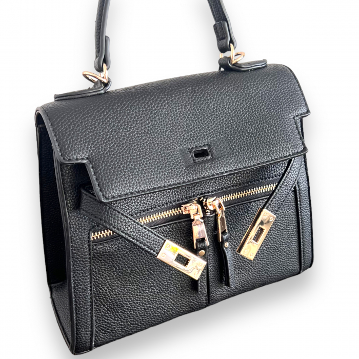 Geanta Black Beauty & Esarfa Matase Borealy [3]