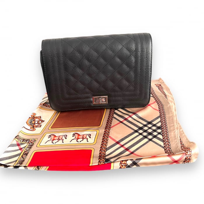 Geanta Black Cape & Esarfa British Matase [2]