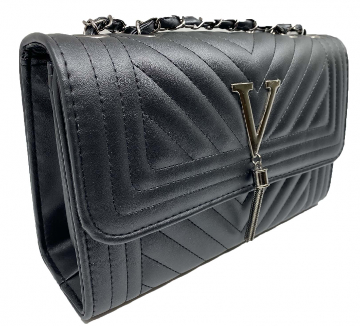 Cadou Valentine's Day Geanta Black Glam si Cercei Diamond One [7]
