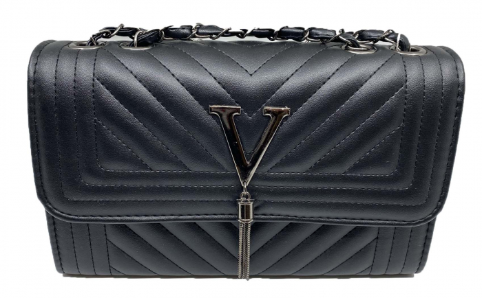 Cadou Valentine's Day Geanta Black Glam si Cercei Diamond One [3]