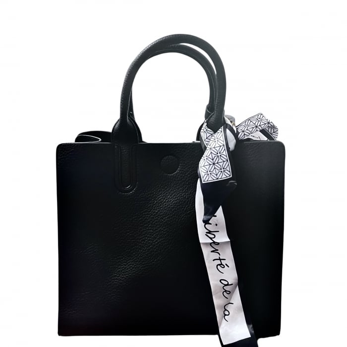 Geanta Black Tote & Esarfa Twilly [2]
