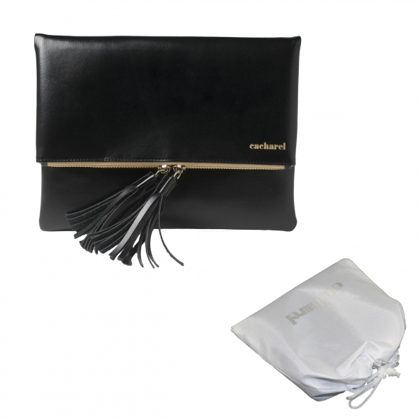 Geanta Cacharel Pompadour Noir & Bratara Tennis PinkGold Borealy - personalizabil [2]