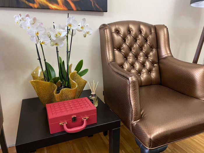 Cutie de bijuterii din piele Red Woman, 25 x 17 cm [5]